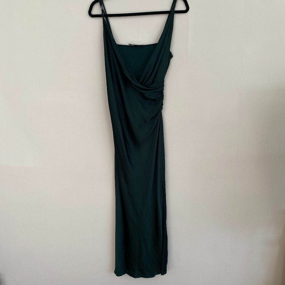 Zara Satin Wrap Dress